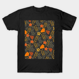 Golden falling leaves T-Shirt